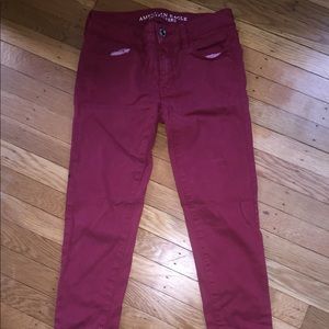 Red AEO Pants